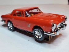   AURORA VINTAGE MASERATI, TJET HO SLOT, AURORA CHASSIS,CHROME RIMS SUPER NICE