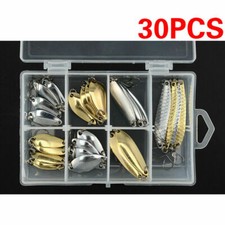 Fishing Tackle Kit Fly Fishing Baits Hooks Sequins Spoon Set for Trout Bass