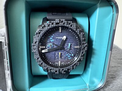 1 day ship] Fossil Minecraft Collaboration Chronograph Watch