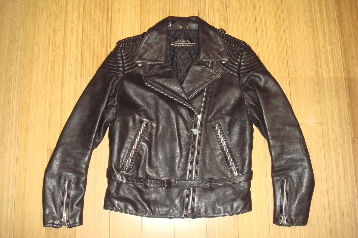 80〜90s Harley-Davidson×Hein Gerickeシングル Vtg HEIN GERICKE Harley Davidson Padded Leather Motorcycle