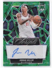 2024-25 Panini Mosaic Jordan Miller #MS-JML Scripts Green Ice Clippers