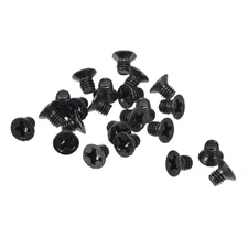 150pcs M3 x 4mm Phillips Flat Head Screws Carbon Steel Machine Screws Black