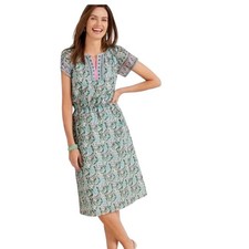 Talbots Voile Fit & Flare Midi Dress Women 2P Small Floral Print Spring Summer 
