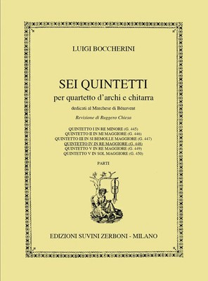 Luigi Boccherini | Quintet No.4 D-major G.448 ( Fandango ) | Stimmensatz