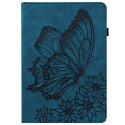 Big Butterfly Blue Leder Case für Samsung Galaxy Tab S2 9.7 T810/T815