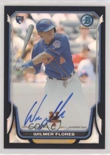 2014 Bowman Rookie Chrome Black Refractor /35 Wilmer Flores #BCAR-WF Auto RC