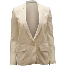 Stella Mccartney Single Breasted Blazer In Rayon Women Ivory S