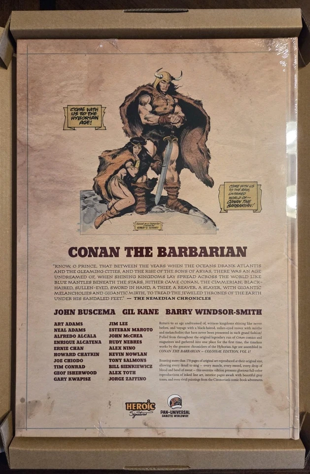 Conan the Barbarian Colossal Edition Barry Smith Cover Artist Ed Zoop Marvel - Image 2 of 4
