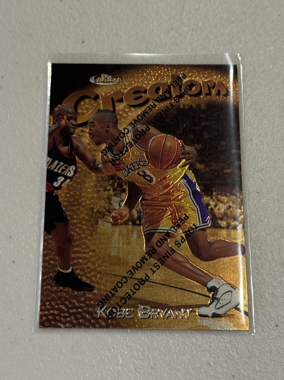 Kobe Bryant 1997 Topps Finest #323 Gold - Embossed (No Coating
