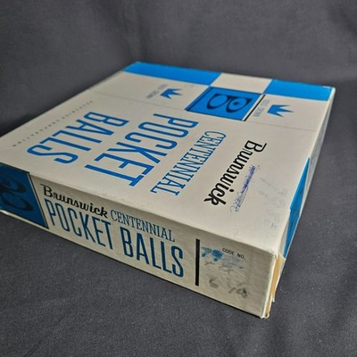 VTG Brunswick Centennial Gold Crown Pool Pocket Balls Complete Set