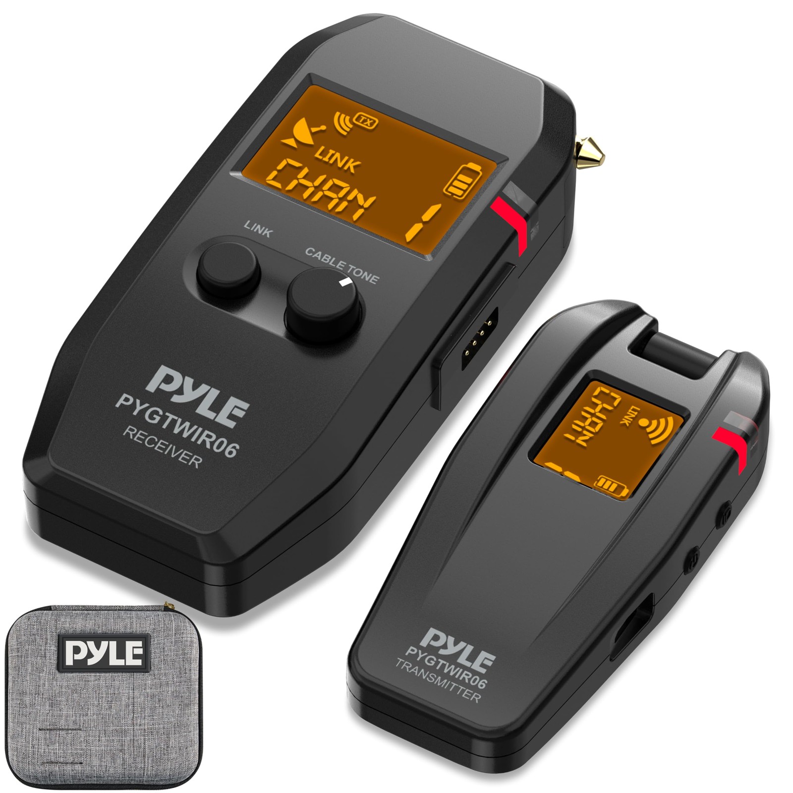 	Pyle Audio Transmitter and Receiver Black 11.42&rdquo; x 3.9&rdquo; x 9.49&rdquo; -inches	