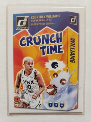 2025 Panini Donruss WNBA #16 Courtney Williams Crunch Time Press Proof Lynx