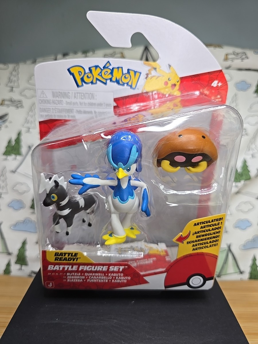 Pokemon Battle Figures Wave 26 BLITZLE/QUAXWELL/KABUTO Set Of 3