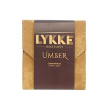 Lykke Driftwood 6 inch Crochet Hook Set Umber Case 