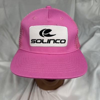 Solinco Mesh Snapback Trucker Hat Cap Pink One Size Adult