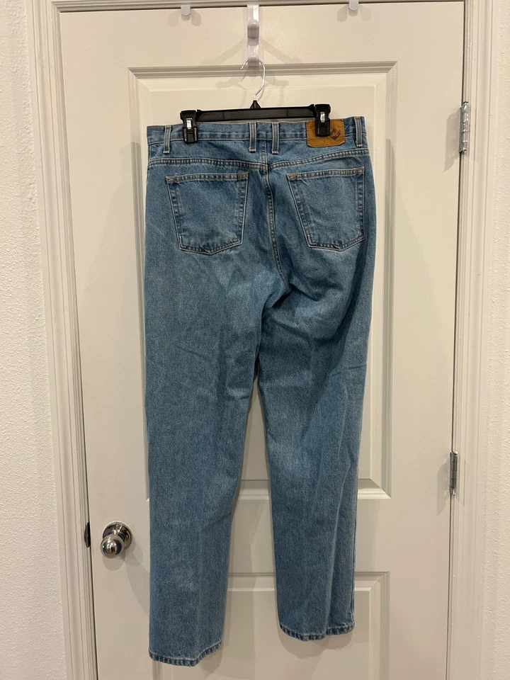 Vintage Members Mark Mens Denim Light Washed Blue Jeans Size 34x31.5 - Image 4 of 4