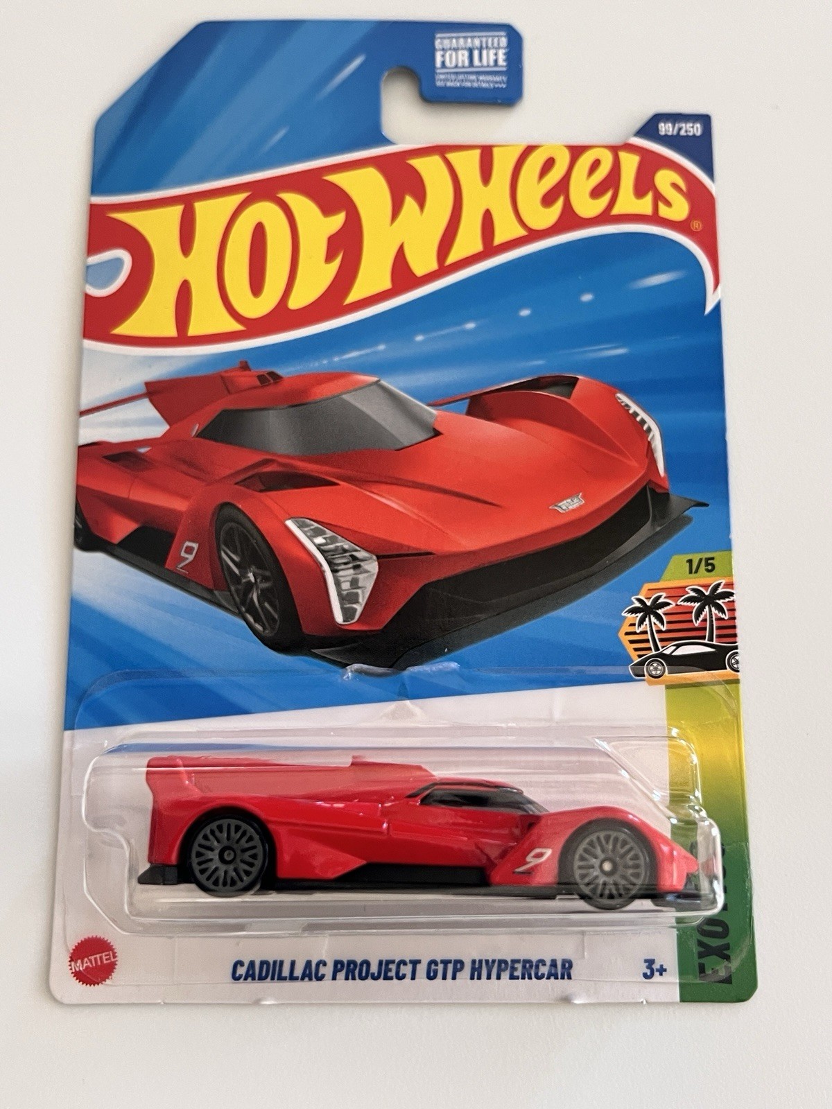 New Hot Wheels 2025 Case M Exotics Cadillac Project GTP Hypercar Red 99/250 Limited Edition-image