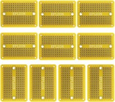 Solderable Breadboard Mni PCB Board Gold Plated Solder Breadboa Color: Yellow
