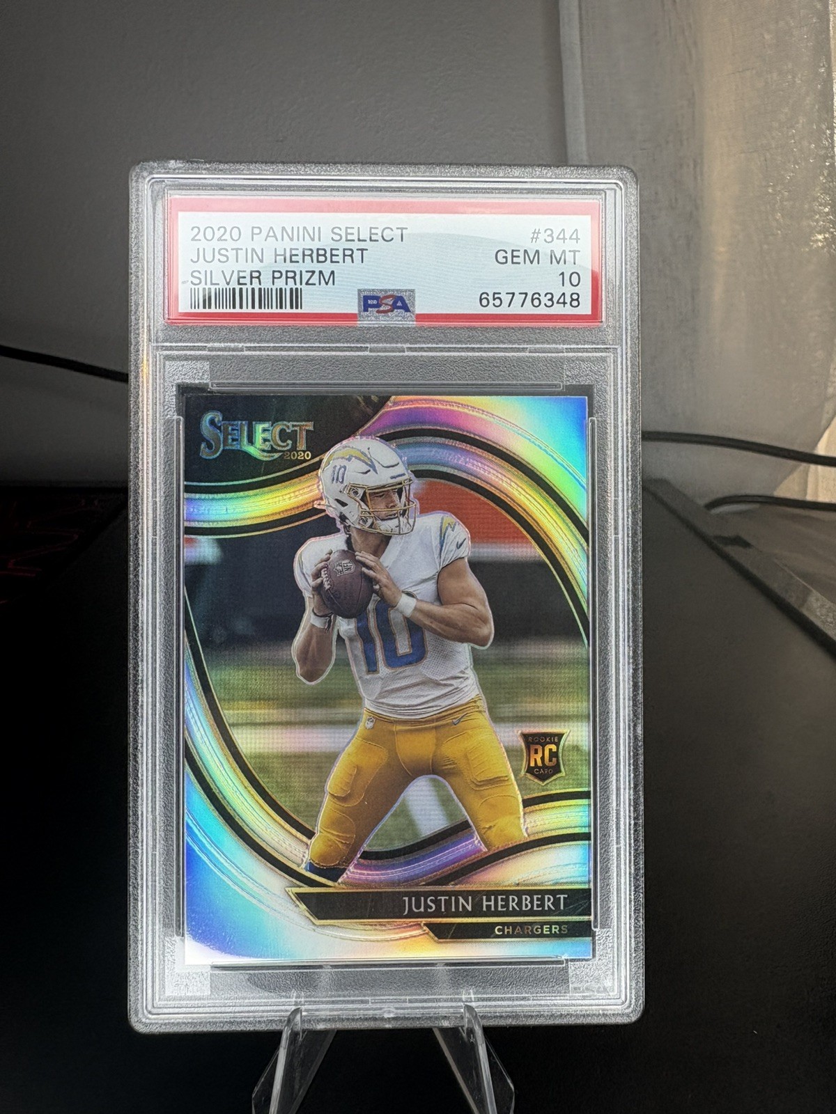 2020 Select Justin Herbert Field Level Silver PSA 10 - Chargers(Rookie)#334