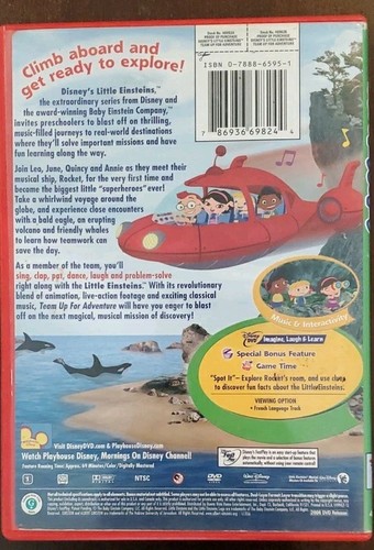 Disneys Little Einsteins - Team Up For Adventure (DVD, 2006 Playhouse Disney) GC - Picture 4 of 9