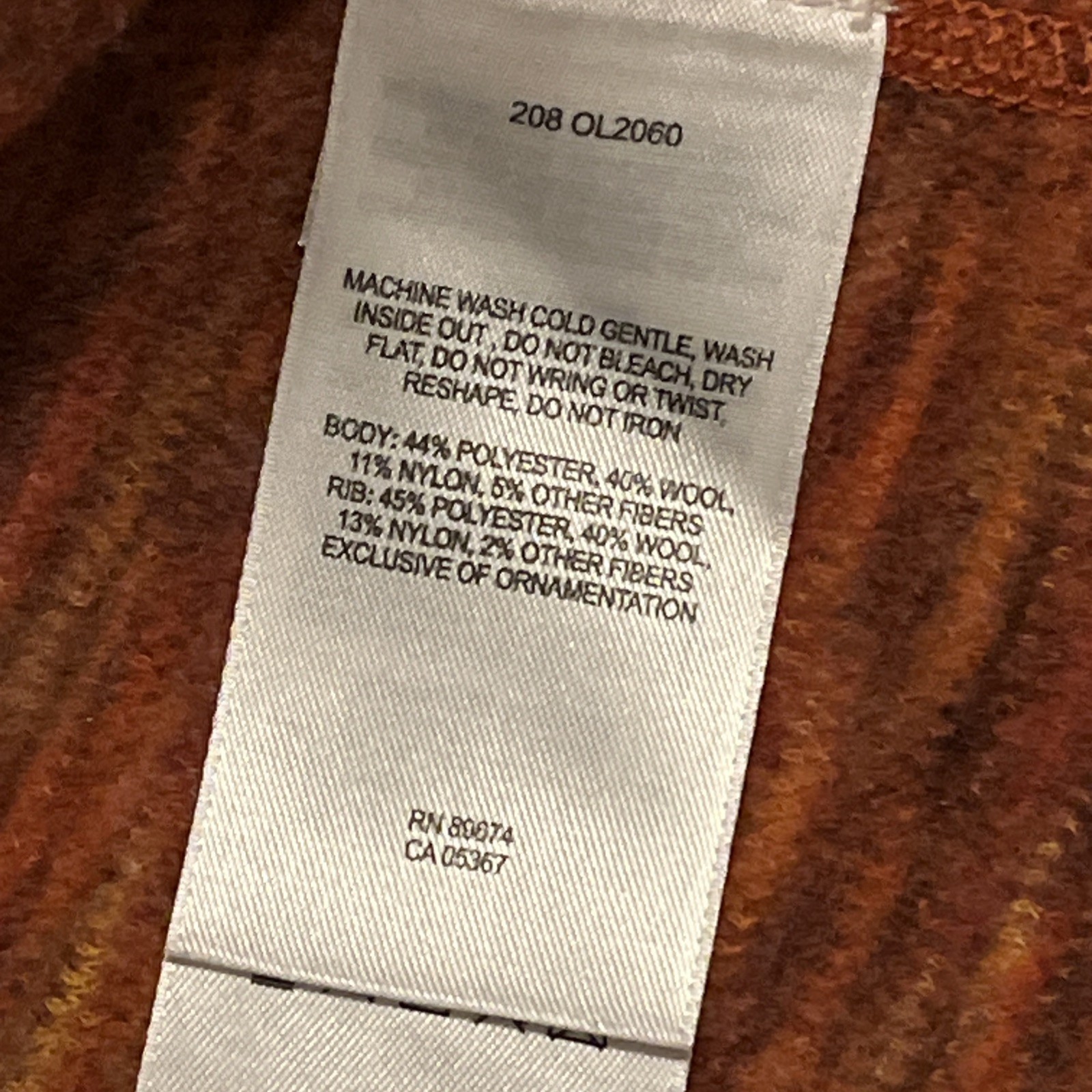 Mountain Hardware Pullover Sweater Medium Orange … - image 6