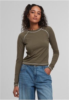 Damen Contrast Jersey Longsleeve | Urban Classics | TB7730