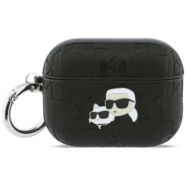 Case Airpods Pro 3 Karl Lagerfeld Plastic Black Logo Cat Metal