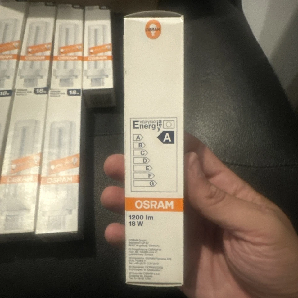 Lot(7) Osram 4050300327211 DDE18830 DULUX D/E 18 W/830 18W 3000K 1200lm wm white - Image 3 of 4
