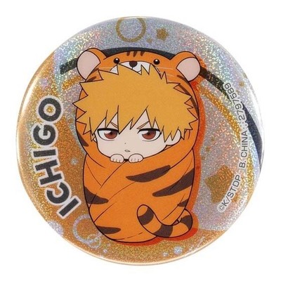 BLEACH Ichigo Kurosaki C Prize Can Button Badge Pin Charm Authentic Gashapon