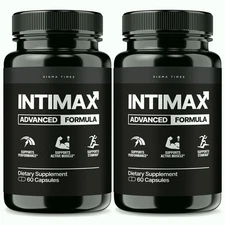 (2 Pack) Intimax Capsules for Men, Inti Max Male Performance Supplement
