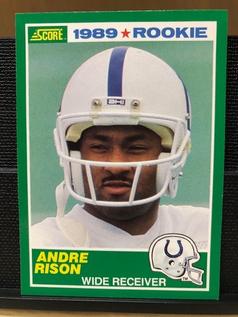 1989 SCORE Football/Andre Rison/(RC) Card #272/Sharp Corners/Well-Centered/NM