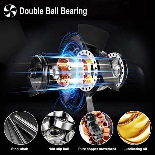 AC 12038 120mm x 38mm 110V 120V Dual Ball Metal Cooling Axial Fan High Airflow - Picture 7 of 7