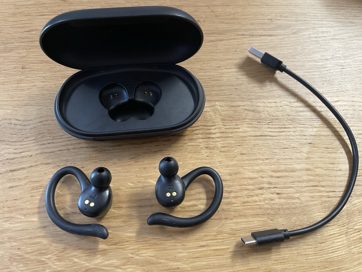 Bluetooth Headphones Onn Wireless Earbuds Case Wireless In-Ear Earphones  With Charging Case, Up To 48 Hours