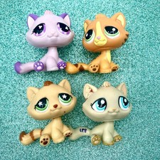 Hasbro LPS Littlest Pet Shop Lot 4 Bonbon Bon Cats Kittens 576 747 1364 1834