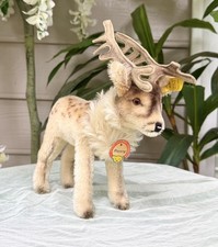 Vintage Steiff Renny Reindeer Raised Script 10 Complete IDs Christmas 1322,00