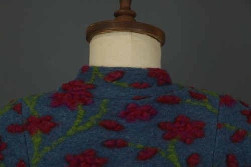 GUDRUN SJODEN Multi Floral Long Sleeve Casual Full Zip Jacket Dress Size M - Picture 11 of 12