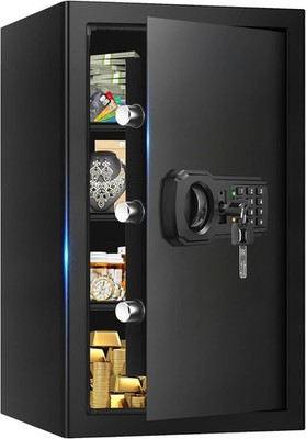 5.1 Cuft Large Safes for Home, Security Digital Fire Safe Box with Programmable