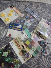 Craft Supplies Lot New and Sealed Packaging Mosaics Hearts Flowers Ladybug Etc
