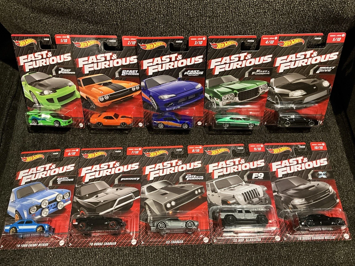 Hot Wheels Fast & Furious Cars Contemporary Manufacture Diecast