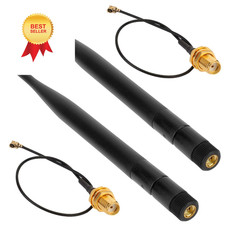 2 Pack 915MHz LORA Antenna 5dBi Gain Omni SMA Male 2 - 5dBi, Black