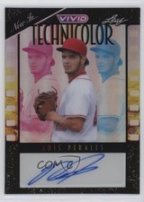 2023 Leaf Vivid Technicolor Black Prismatic 4/5 Luis Perales #T-LP1 Auto 19fe