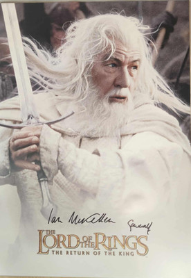 Displate Gandalf the White 2 Signed by Ian McKellen