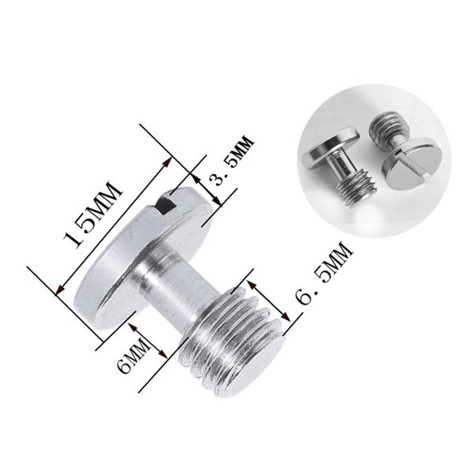 4 Pcs Camera Screw Tripod Mount Adapter Screws Slotted Light Stand ...