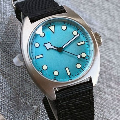 Blue Dial Turtle NH35 Automatic Men Watch Mechanical 20BAR Waterproof 36mm