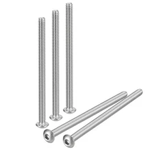 20pcs #10-24x4" Button Head Socket Cap Screws 304 Stainless Steel Screws