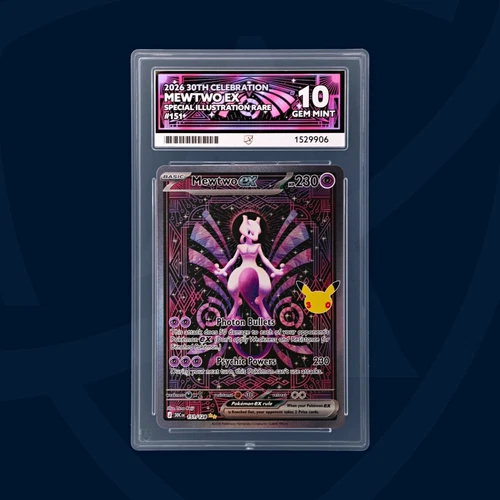 Pokémon TCG ACE Grading 10 Mewtwo ex 151/128 30th Celebration SIR Holo