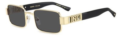 Dsquared2 Sonnenbrille D2 0156/S 000/IR Gold Grau Herren 