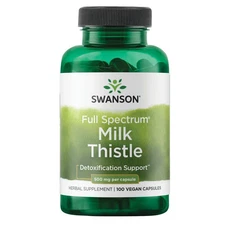 Swanson Full Spectrum Milk Thistle, 500 mg, 100 Capsules