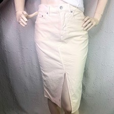 Veronica Beard Breves Corduroy Slit Midi Skirt Size 6