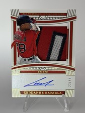2023 National Treasures Ceddanne Rafaela Patch Auto /49 On Card Red Sox 🔥🔥